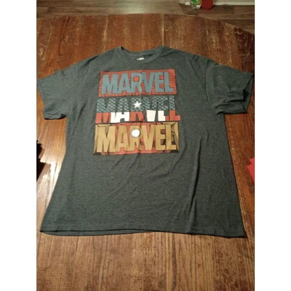 XL Marvel Mad Engine Short Sleeve Crew Neck Pullover Tee Tshirt Shirt Top